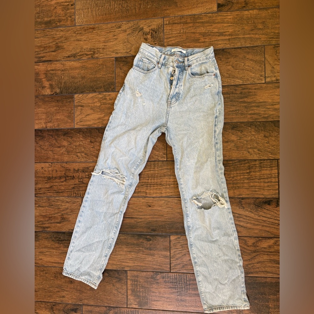 Light Blue Distressed Women's Jeans